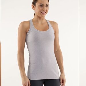 Lululemon Cool Racerback Heathered Lavender Grey